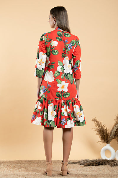 Wild Rose Shirt Dress