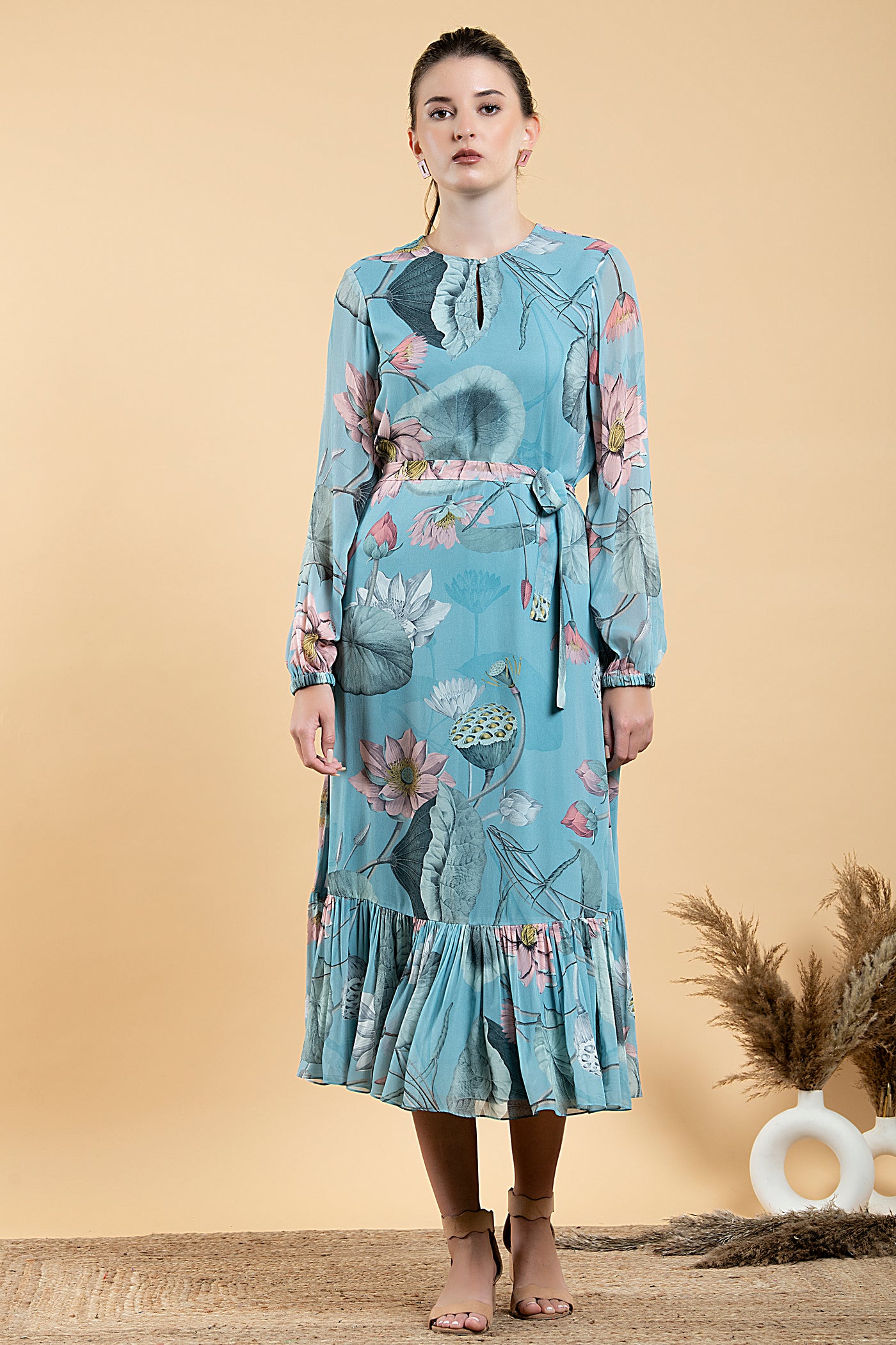 Nelumbo Long Dress