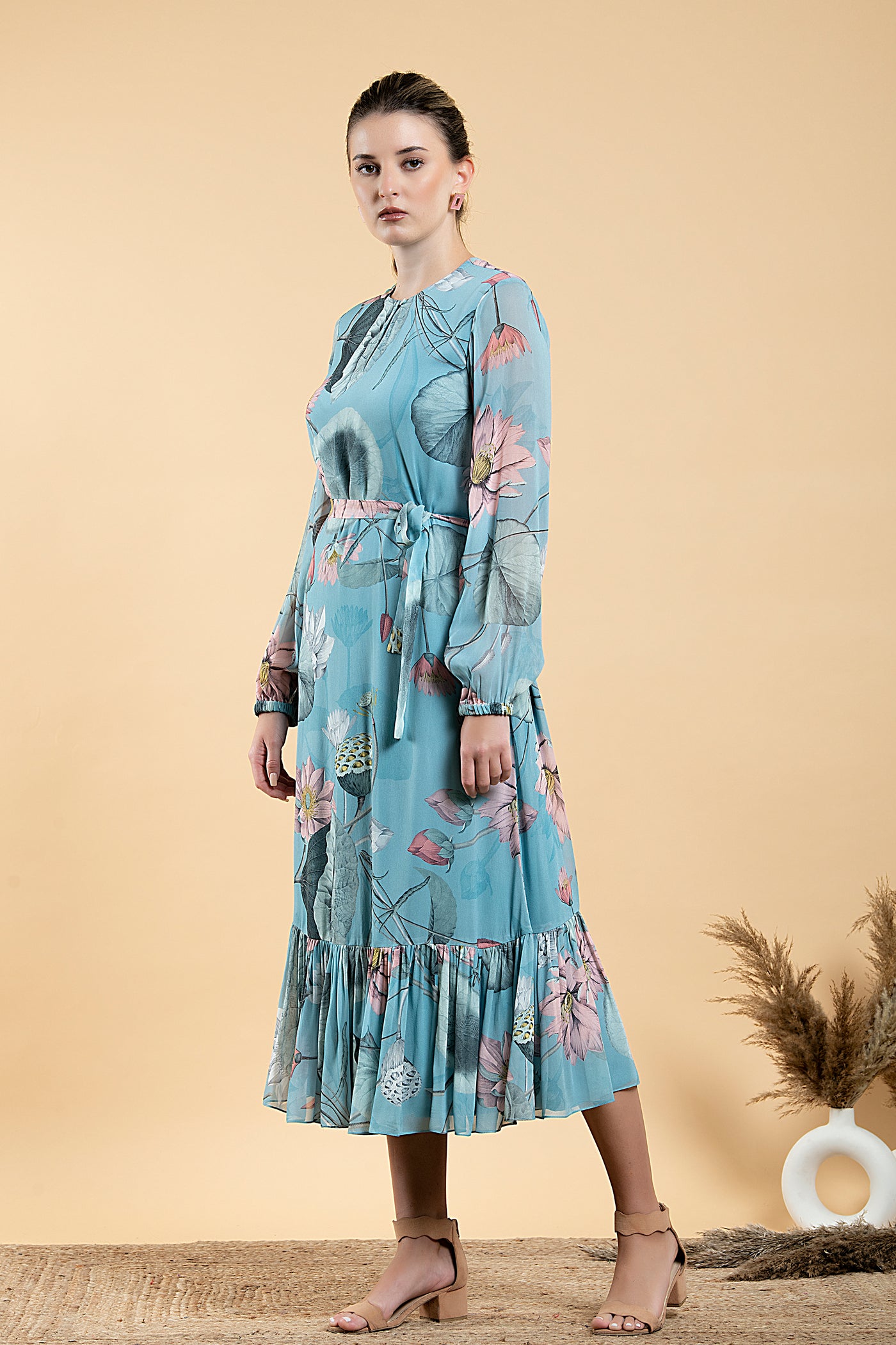 Nelumbo Long Dress